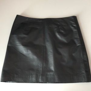 B.B. Dakota Black Faux Leather Mini Skirt - size 4